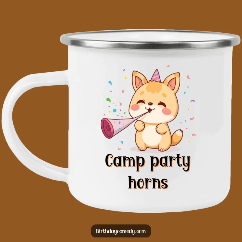Funny Kawaii Party Animal Camping Mug: Hilarious Companion for Festive Adventures
