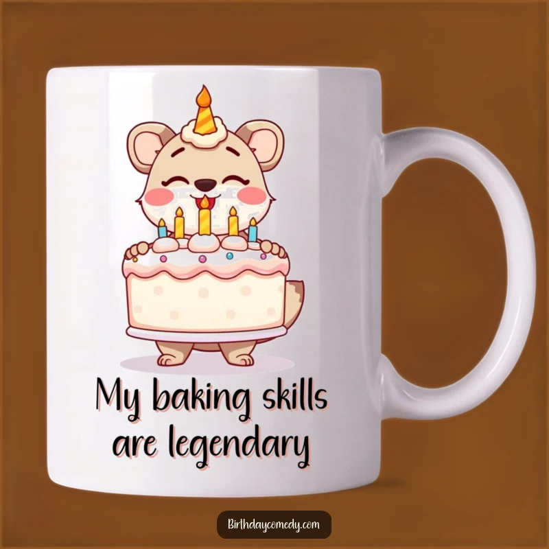 Funny Animal Birthday Cake Mug - A Hilarious Surprise Gift for Party Lovers