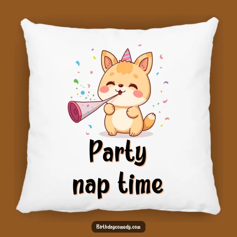 Funny Kawaii Party Animal Pillow: Soft and Hilarious Festive Accent