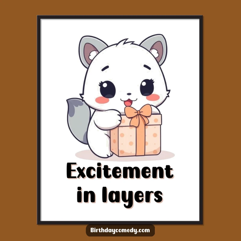 Funny Animal Gift Digital Art Print - Instant Excitement for Your Walls