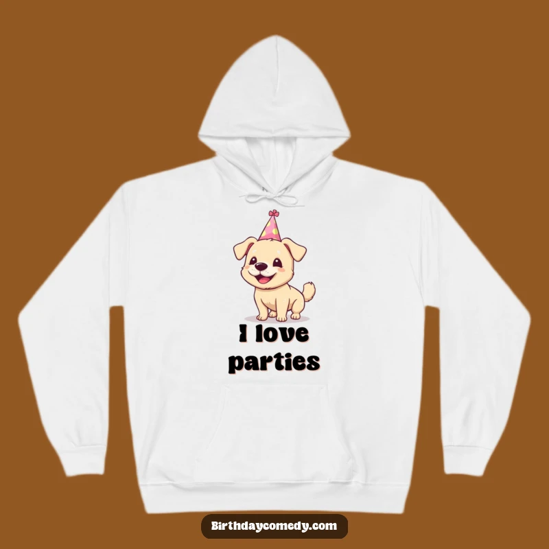Funny Dog Hoodie - Cozy Party Hat Wag for Comfortable Celebrations