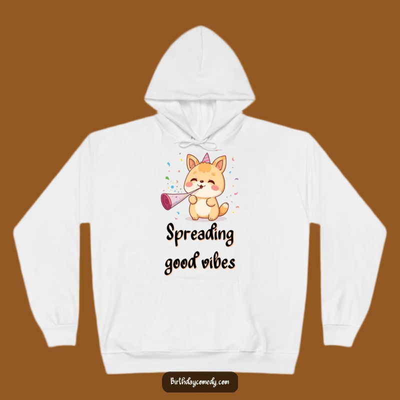 Cozy Funny Kawaii Party Animal Hoodie: Warm and Hilarious Celebration Wear