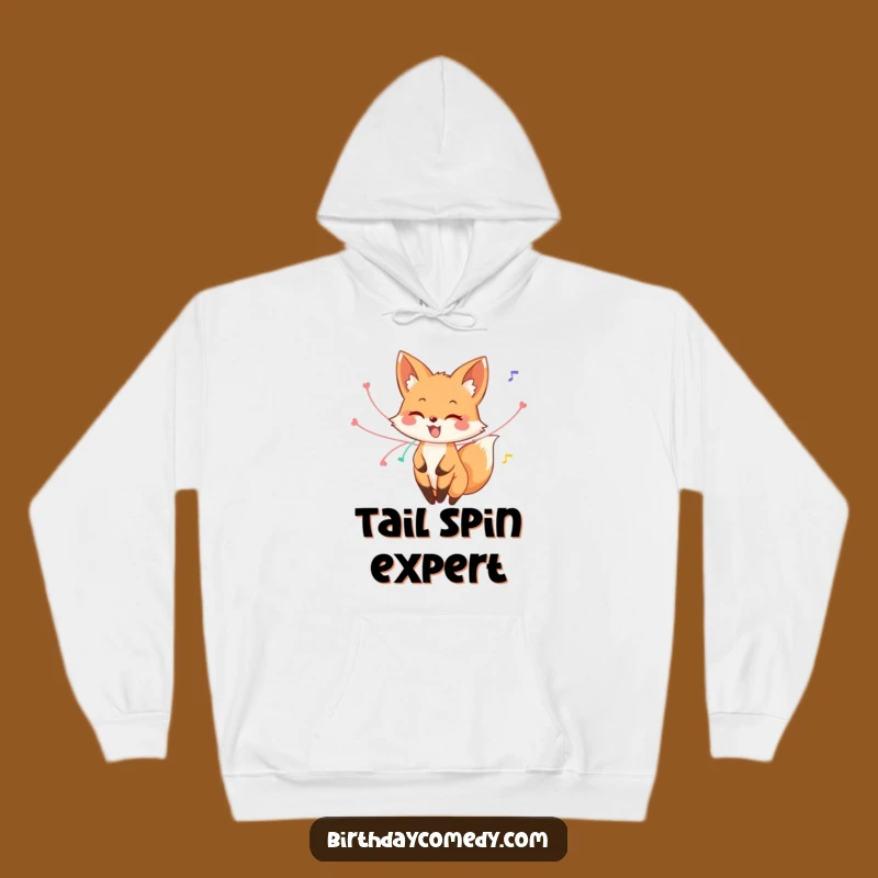 Cozy Funny Fox Streamer Twirl Hoodie: Warmth Meets Playful Party Vibes