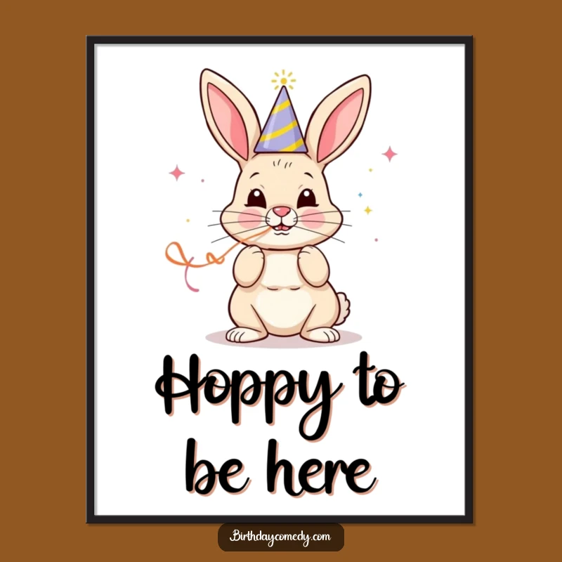 Free Printable Bunny Party Wall Art - Funny Downloadable Decor!