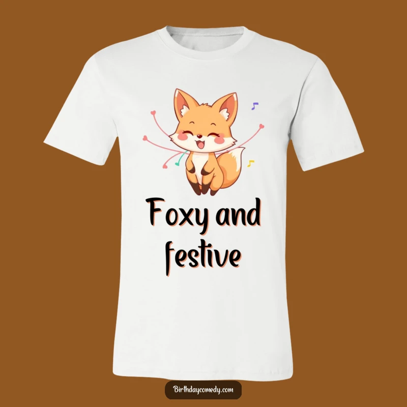 Funny Fox Streamer Twirl T-Shirt: Wearable Joy and a Hilarious Celebration Present