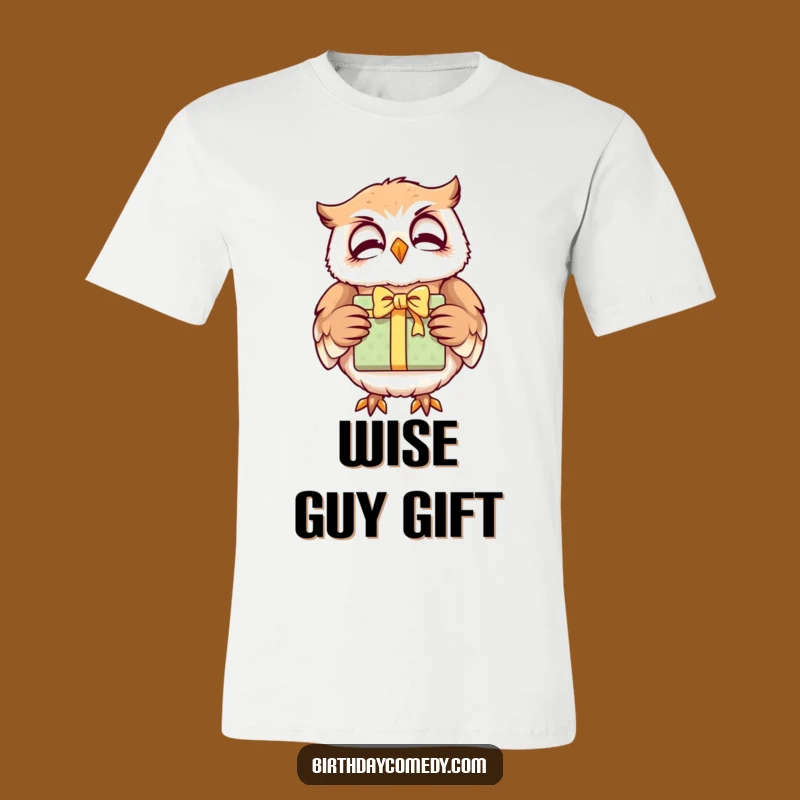 Funny Giggling Owl Gift T-Shirt: Merry Character, Ideal Funny Gift for Givers