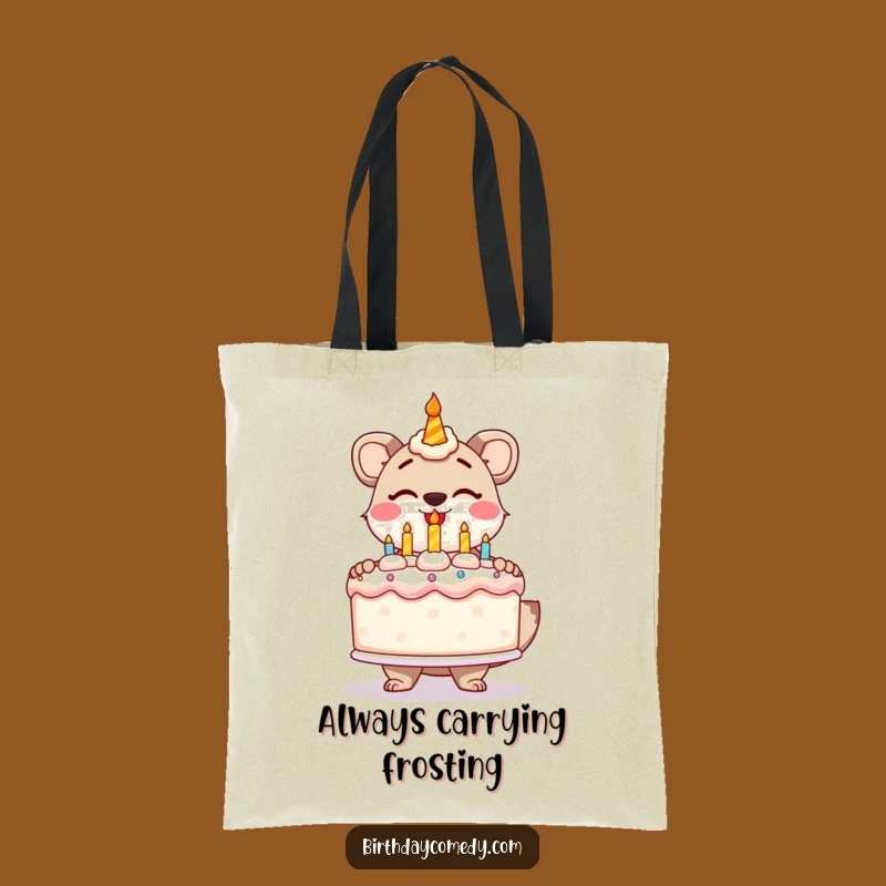 Funny Animal Birthday Cake Tote Bag - Carry Your Fun and Treats in Style