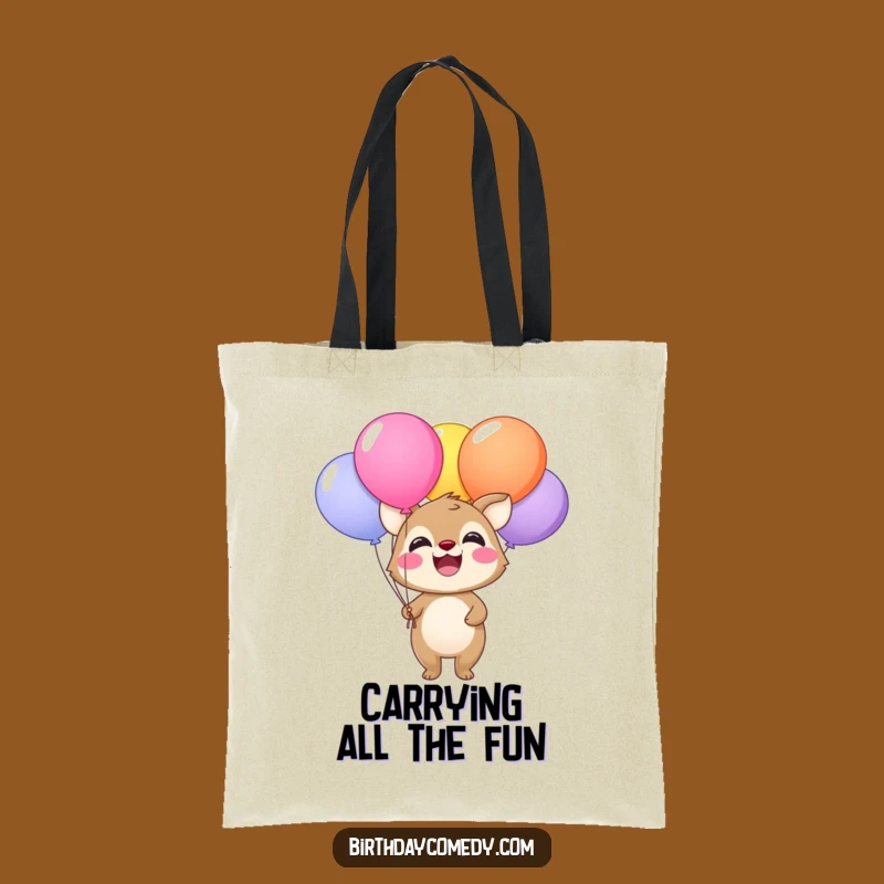 Funny Animal Balloon Tote Bag - Carry Your Joy and Essentials Easily